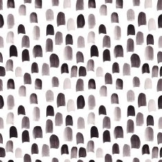 Hand painted seamless watercolor vector background in black and white