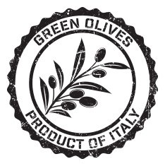 Olives Grunge Rubber Stamp N11