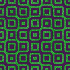 Seamless abstract green glitter design on purple paper