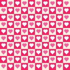 Square hearts seamless pattern N2