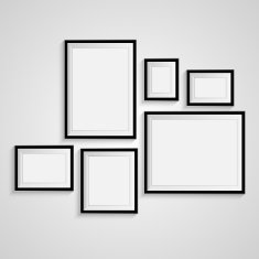 Blank frame on a white background Vector N2