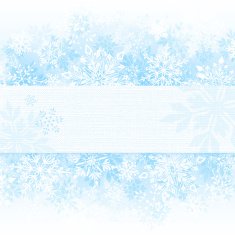 Winter Snowflake Background with Copy Space N5