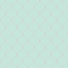 Nautical rope seamless fishnet pattern on light blue background