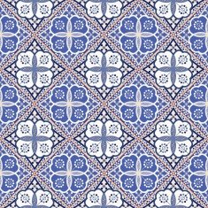 Gorgeous seamless pattern from colorful Moroccan tiles ornaments N7