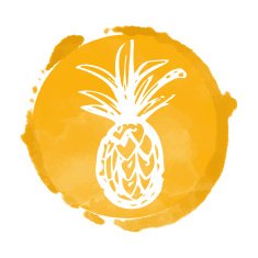 Watercolor and pineapple
