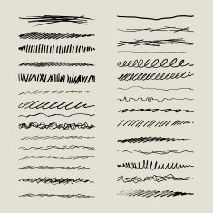 vector pencil sketch design elements N2