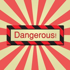 Vector sign dangerous N2