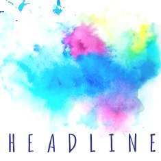 Bright multicolored watercolor background for your text