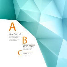 Abstract 3D triangle geometric background N3
