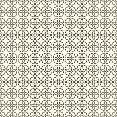 Geometric seamless pattern with abstract flowers