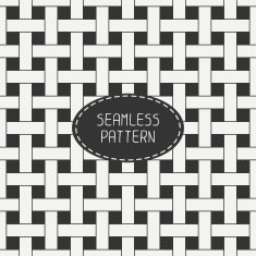 Geometric seamless pattern with intertwined bands Wrapping paper Abstract background N3