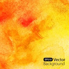 Abstract yellow watercolor background N3
