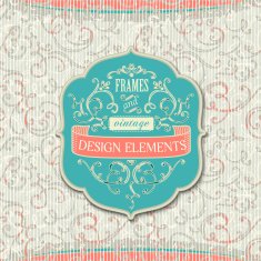 hand-sketched vintage frame N11