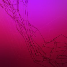 background with abstract geometric polygonal wireframe wave