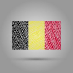 Flag of Belgium Light grunge effect N2