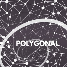 Wireframe mesh polygonal background Wave with connected lines and dots N7