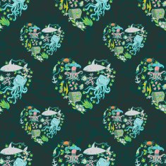 Sea life heart pattern N2