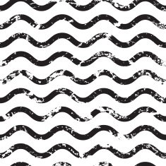 Vector wavy line grunge seamless pattern Abstract old texture background N2