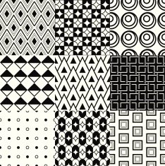 seamless geometric pattern set N16