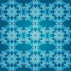 Abstract blue seamless round ornament N2