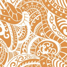Seamless pattern in Polynesian style N2