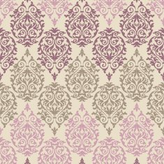 Purple brown and pink baroque pattern