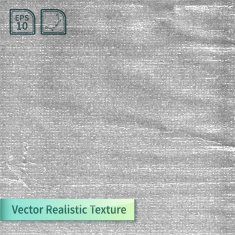 Crumpled polyethylene film Wrapping realistic vector texture for your design