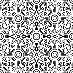 Vector tribal wheels seamless N2