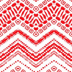 Hand drawn painted seamless pattern Vector illustration N92