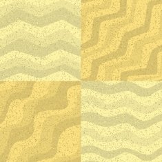 Set of seamless cartoon sand texture Vector illustration N2