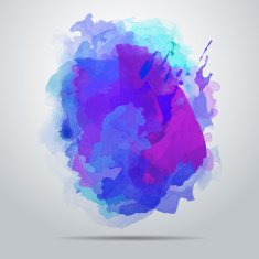 Vector watercolor paint background N5