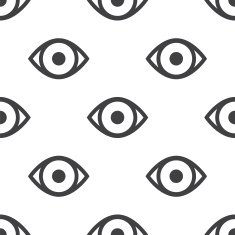 eye vector seamless pattern