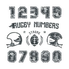 Rugby numbers for t-shirt N3 free image download