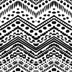 Hand drawn painted seamless pattern Vector illustration N93