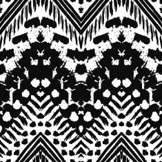 Hand drawn painted seamless pattern Vector illustration N94
