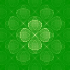 green background with four-leaf clover N2