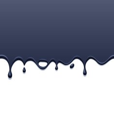 Black drips on white back Paint or ink drops