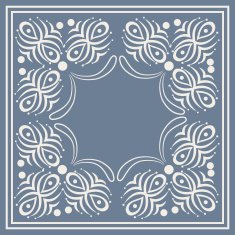 Blank frame with floral pattern N2