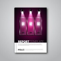 Modern abstract brochure or book N7
