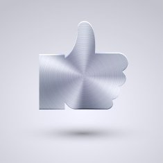Vector full metal icon on blue background Eps10 N50
