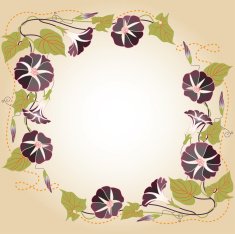 Background with Morning glory N2