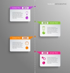 Time line info graphic template