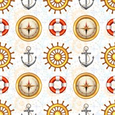 Marine seamless pattern N12
