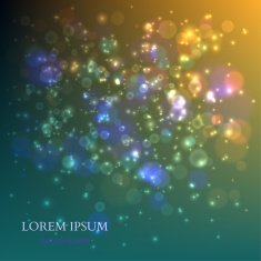 Abstract Colorful Background with Magic Particles Vector N8