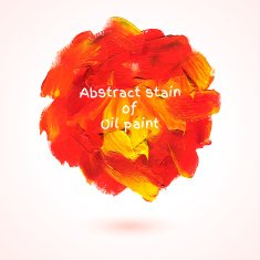 Round stain of oil paint N3