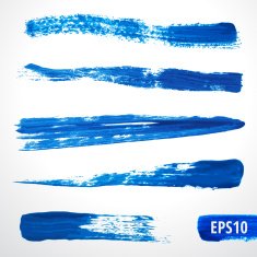 Blue Watercolor Vector Brushes