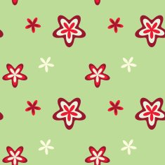 Seamless vector abstract floral background