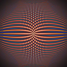 Fractal Pattern of blue and brown