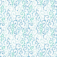 Blue abstract swirls seamless pattern background N2