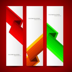 Set banner abstract illustration N16